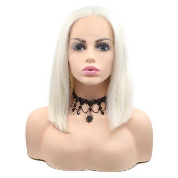 Synthetic lace Front Wigs, Bob, Blonde, S10