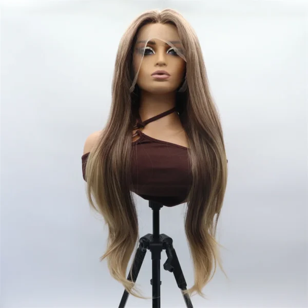 Synthetic lace Front Wigs, Wave, Mix Blonde, S74